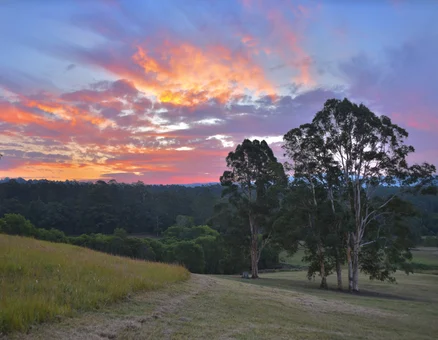 Australian NSW Farm Property at Sunset