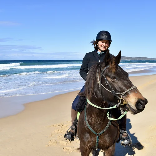 Beach Ride BYO Horse Holiday Stays NSW Australia 